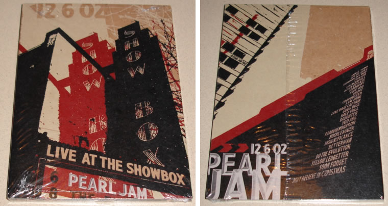 Pearl Jam DVD Live at The Showbox New SEALED Klausen Eddie Vedder PJ20